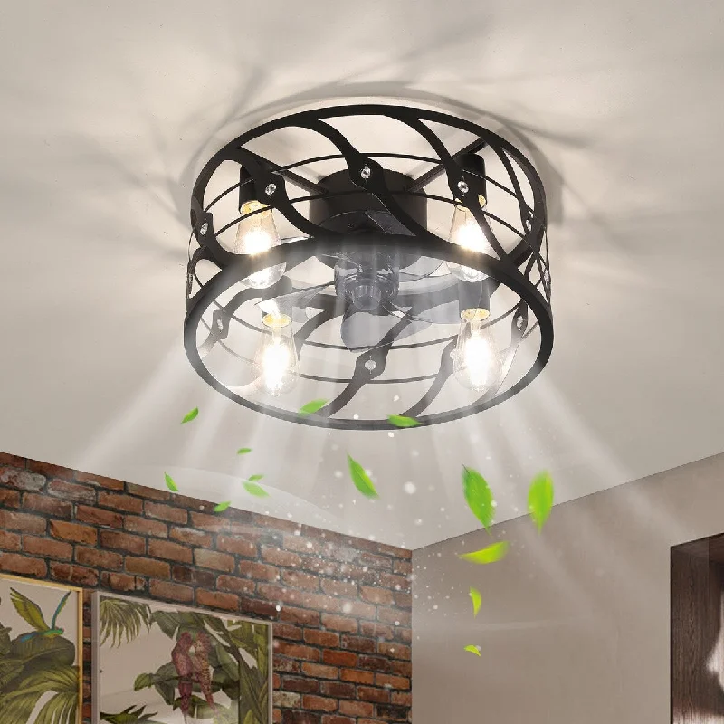 Glass Floor Lamp with Frosted Shades for Soft Diffused LightGlass Floor Lamp with Frosted Shades for Soft Diffused LightMonochromatic Lamp, Remote Control, 6 Gear Wind Speed Fan Light, The bulb is not included