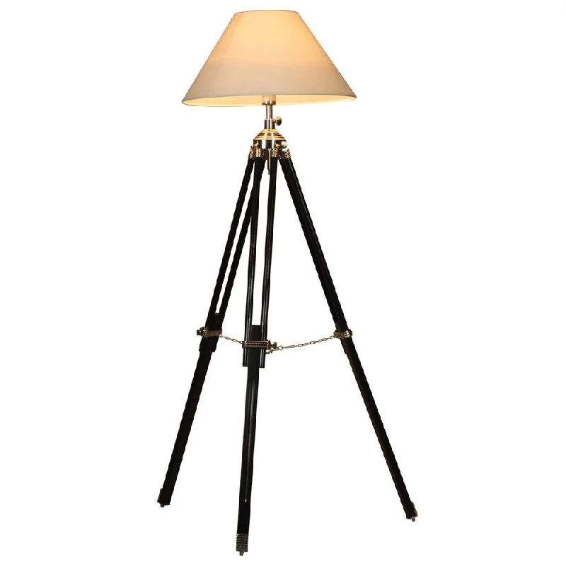Fabric Floor Lamp with a Linen Shade for a Relaxed AestheticFabric Floor Lamp with a Linen Shade for a Relaxed AestheticNavy Tripod Floor Lamp