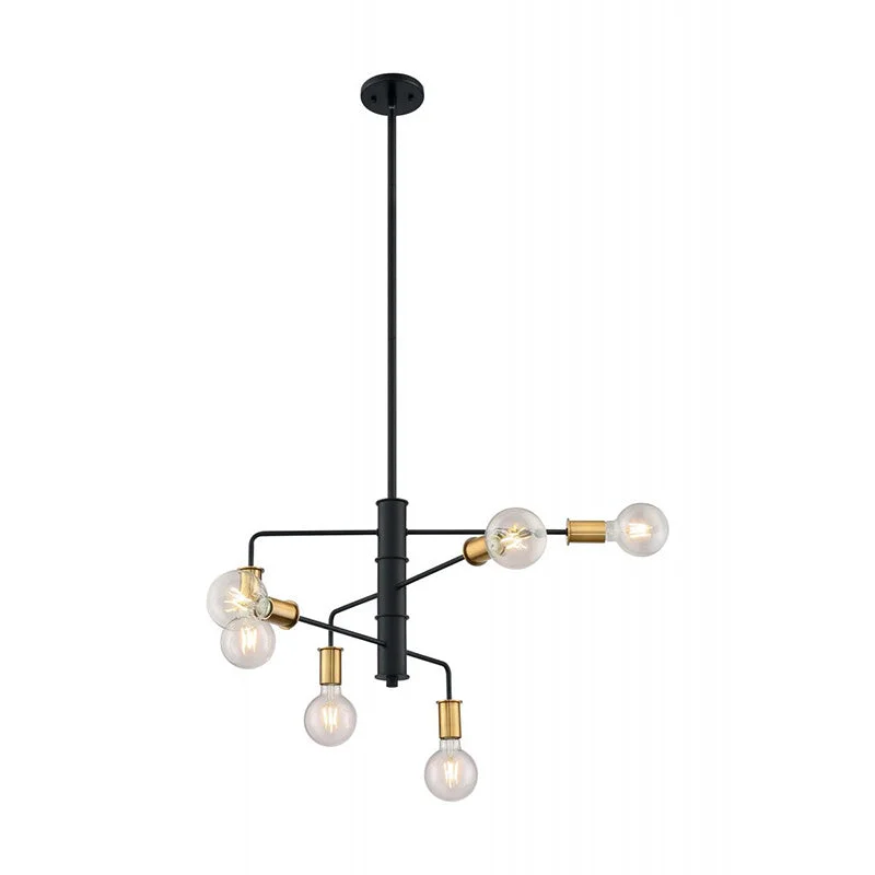 Chinese - Style Ceiling Lights with Red Lantern - Inspired DesignsChinese - Style Ceiling Lights with Red Lantern - Inspired DesignsNuvo Ryder 6-lt 25" Pendant