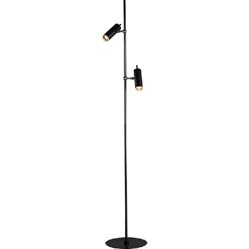 Modern Minimalist Floor Lamp for Contemporary Living RoomsModern Minimalist Floor Lamp for Contemporary Living RoomsPageOne Lighting Focus Satin Dark Gray floor lamp - Satin Dark Gray