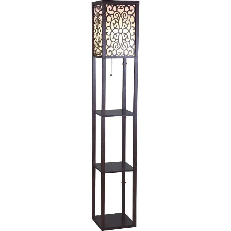 Rustic Farmhouse Style Floor Lamp for Cozy BedroomsRustic Farmhouse Style Floor Lamp for Cozy BedroomsQMax 63-inch Brown Wooden Shelf Floor Lamp with Floral Shade Panels Rustic Farmhouse Style Floor Lamp for Cozy BedroomsRustic Farmhouse Style Floor Lamp for Cozy BedroomsQMax 63-inch Brown Wooden Shelf Floor Lamp with Floral Shade Panels