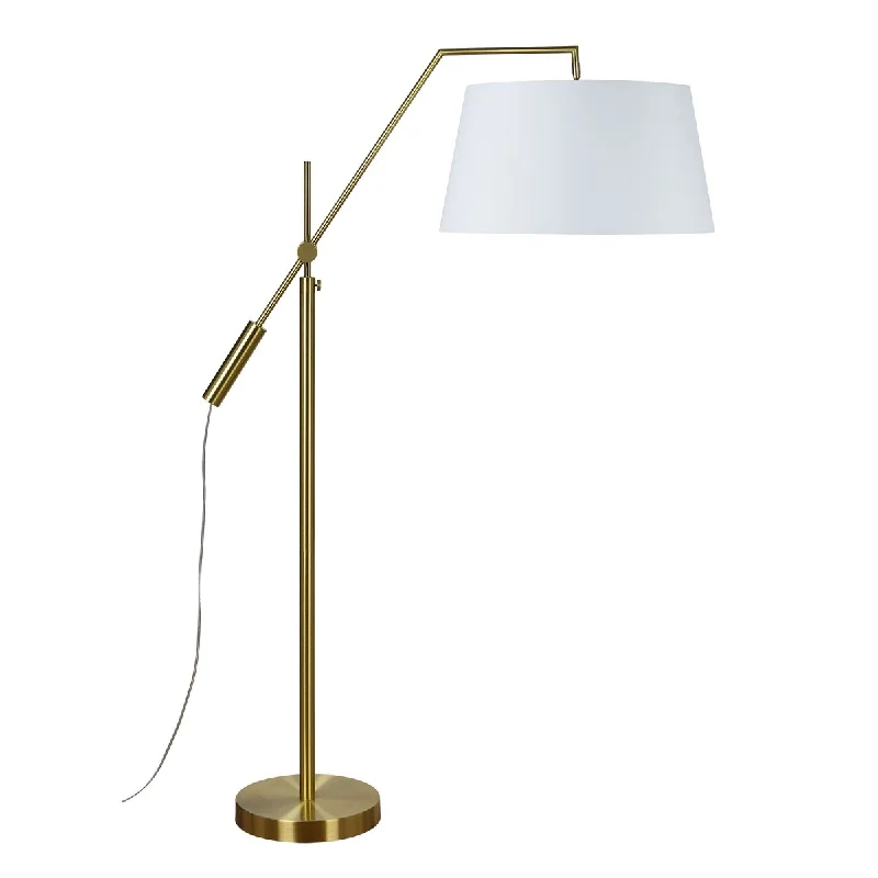 Rustic Farmhouse Style Floor Lamp for Cozy BedroomsRustic Farmhouse Style Floor Lamp for Cozy BedroomsRenwil Claire Floor Lamp - Brass
