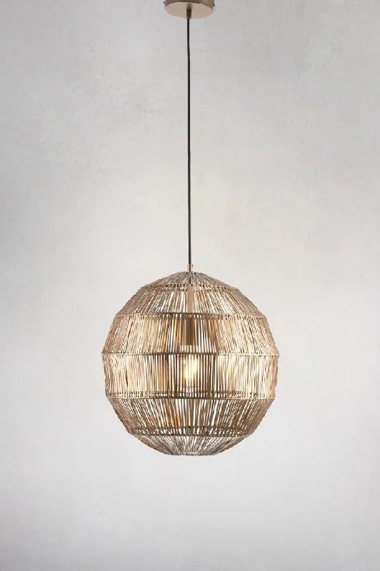 Indian - Themed Ceiling Lights with Intricate Filigree and Mirror WorkIndian - Themed Ceiling Lights with Intricate Filigree and Mirror WorkRochester Woven Metal Pendant Light