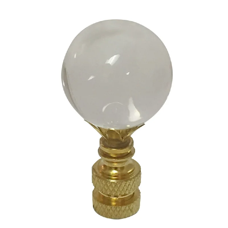 Rustic Farmhouse Style Floor Lamp for Cozy BedroomsRustic Farmhouse Style Floor Lamp for Cozy BedroomsRoyal Designs Medium Clear Ball K9 Crystal Lamp Finial for Lamp Shade with Polished Brass Base