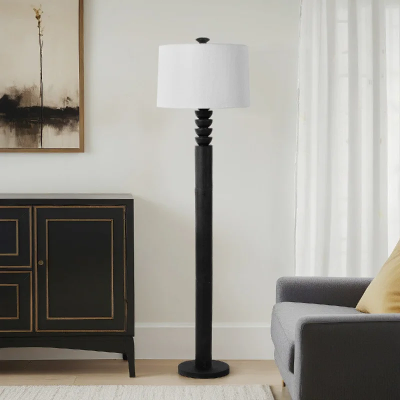Dimmable Floor Lamp for Adjustable Lighting AmbianceDimmable Floor Lamp for Adjustable Lighting AmbianceSagebrook Home's 61" Carved Resin & Metal Black Floor Lamp - 15" x 16" x 61" Dimmable Floor Lamp for Adjustable Lighting AmbianceDimmable Floor Lamp for Adjustable Lighting AmbianceSagebrook Home's 61" Carved Resin & Metal Black Floor Lamp - 15" x 16" x 61"
