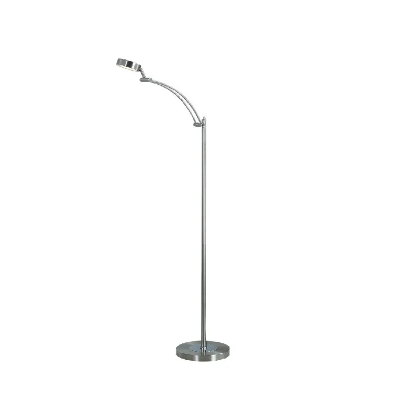 Dimmable Floor Lamp for Adjustable Lighting AmbianceDimmable Floor Lamp for Adjustable Lighting AmbianceSilver Integrated LED Task Floor Lamp,Easy installation