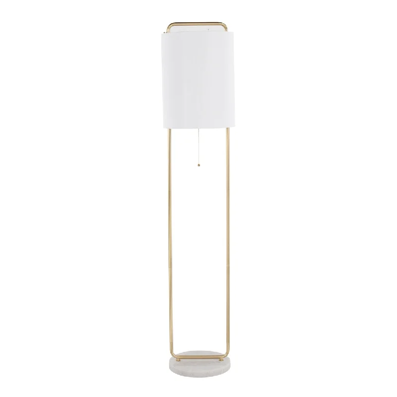 White Linen/Antique Gold/White Marble