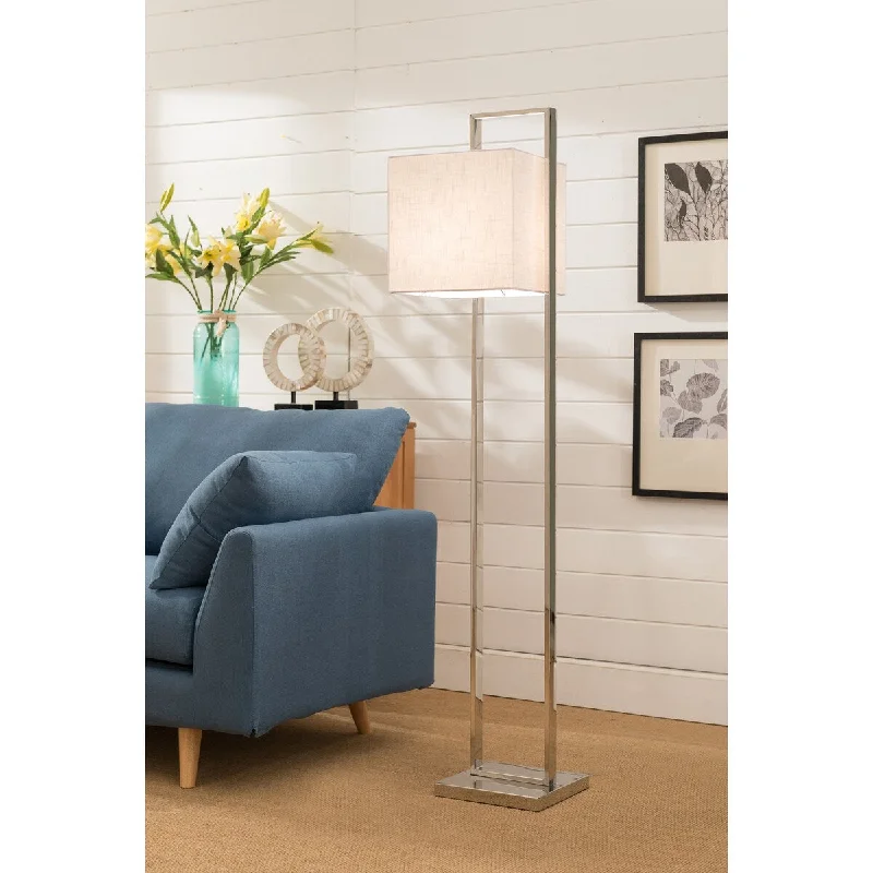 Glass Floor Lamp with Frosted Shades for Soft Diffused LightGlass Floor Lamp with Frosted Shades for Soft Diffused LightStainless Steel Floor Lamp