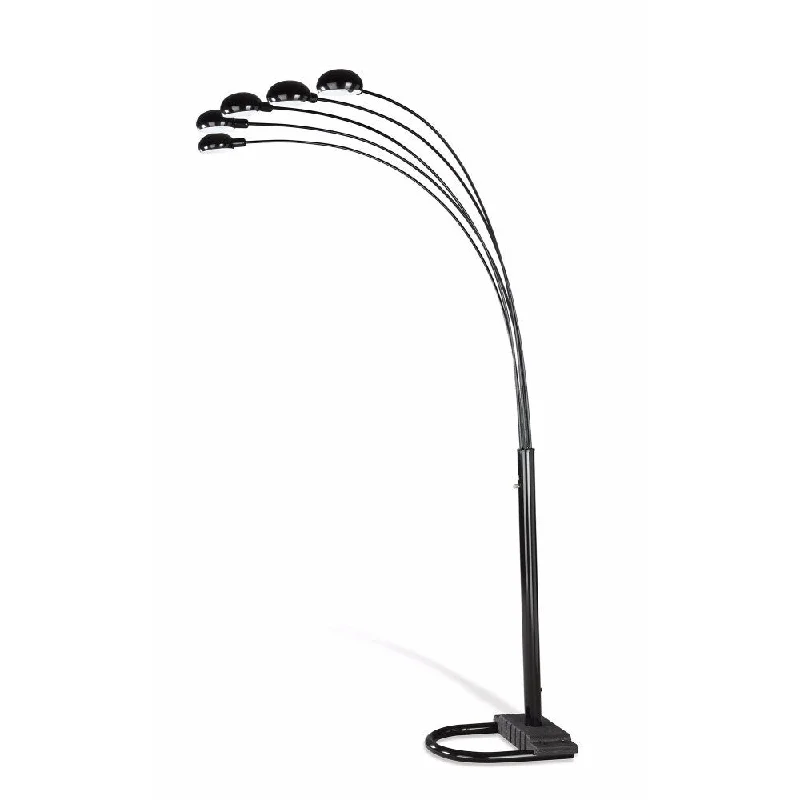 Smart Floor Lamp with Voice Control and Bluetooth ConnectivitySmart Floor Lamp with Voice Control and Bluetooth ConnectivityStylish 5-Arm Floor Lamp, Black