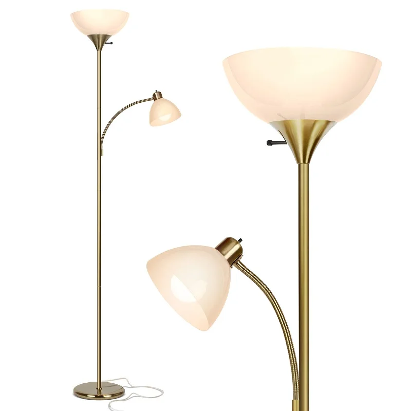  Way Switch Floor Lamp for Multiple Light Intensity Levels Way Switch Floor Lamp for Multiple Light Intensity LevelsSuper Bright LED Torchiere & Reading Floor Lamp -Standing Pole Lamp