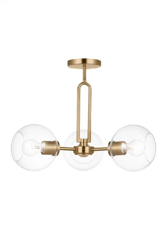 Scandinavian Style Ceiling Lights with Light Wood AccentsScandinavian Style Ceiling Lights with Light Wood AccentsThree Light Semi-Flush Convertible Pendant
