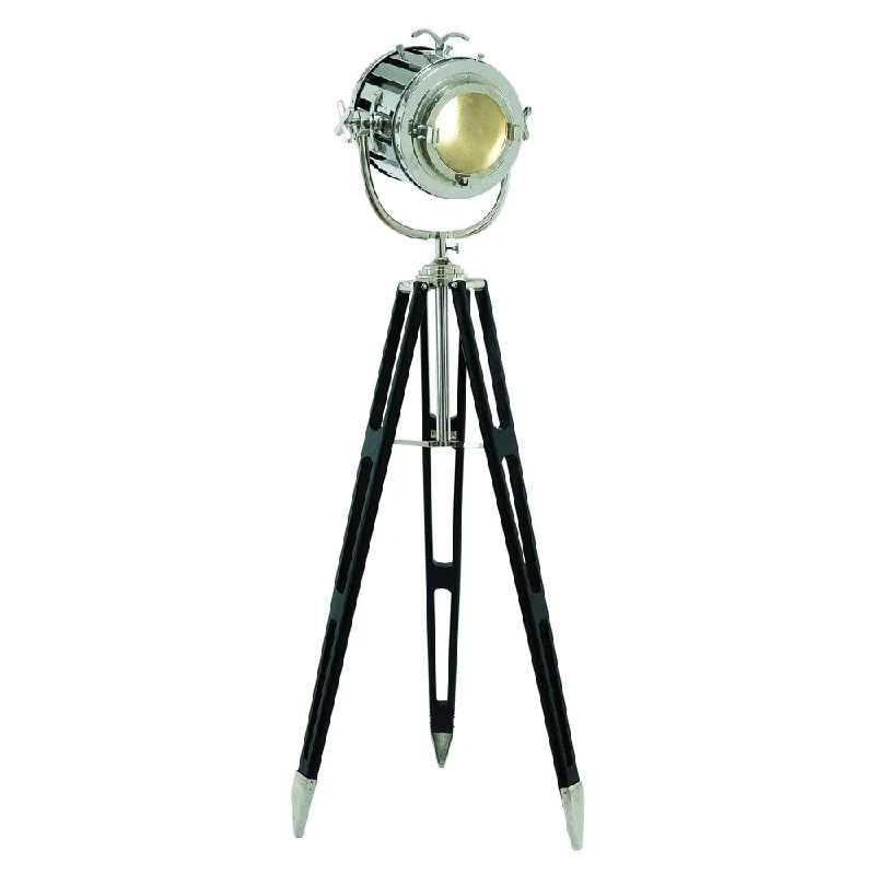 Victorian Style Floor Lamp for Traditional and Elegant InteriorsVictorian Style Floor Lamp for Traditional and Elegant InteriorsTripod Spot Light With Silvery Metallic Finish