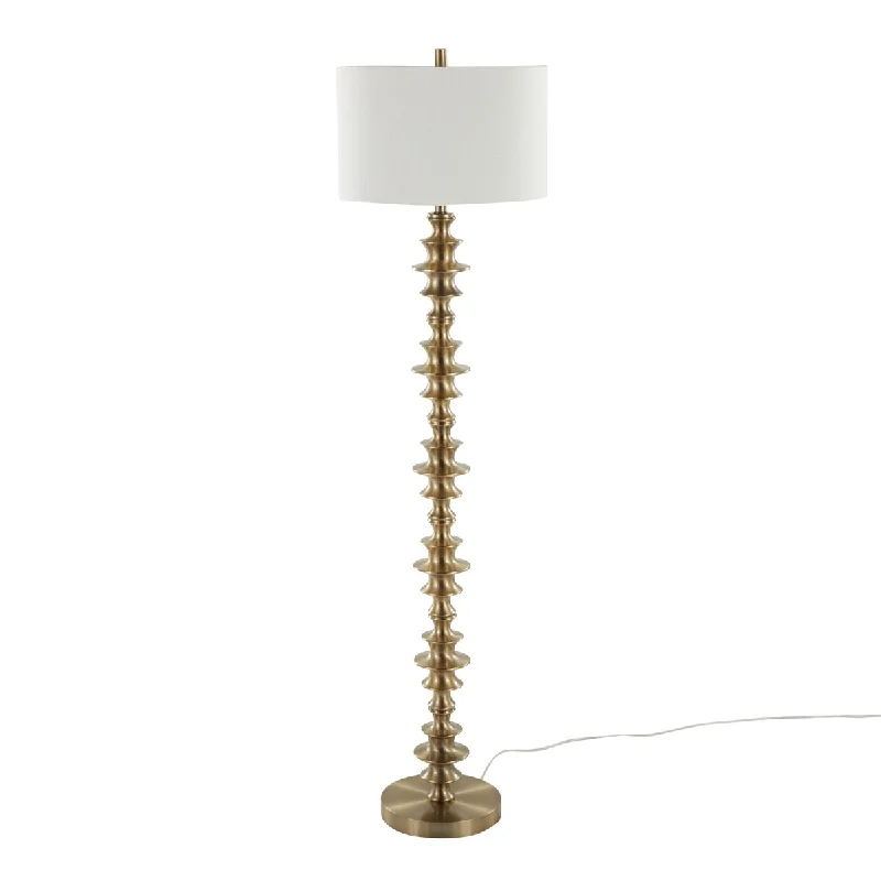 Smart Floor Lamp with Voice Control and Bluetooth ConnectivitySmart Floor Lamp with Voice Control and Bluetooth ConnectivityTwirl 61" Metal Floor Lamp