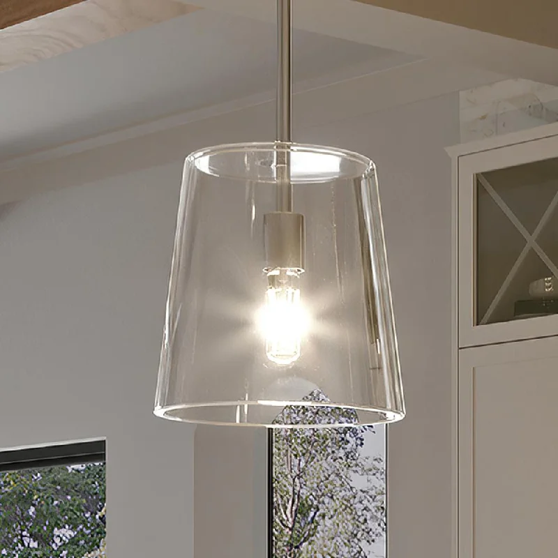 Art Deco Ceiling Lights with Geometric Patterns and Metallic FinishesArt Deco Ceiling Lights with Geometric Patterns and Metallic FinishesUHP3090 Colonial Pendant Light, 11.375"H x 9"W, Polished Nickel Finish, Tustin Collection