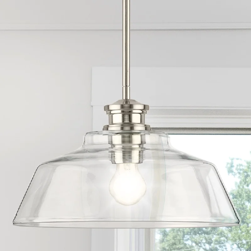 Tropical - Themed Ceiling Lights with Palm - Leaf Shapes and Rattan WrapsTropical - Themed Ceiling Lights with Palm - Leaf Shapes and Rattan WrapsUHP4888 Transitional Indoor Pendant, 8-1/2''H x 14"W x 14''D, Brushed Nickel Finish, Lubbock Collection Tropical - Themed Ceiling Lights with Palm - Leaf Shapes and Rattan WrapsTropical - Themed Ceiling Lights with Palm - Leaf Shapes and Rattan WrapsUHP4888 Transitional Indoor Pendant, 8-1/2''H x 14"W x 14''D, Brushed Nickel Finish, Lubbock Collection