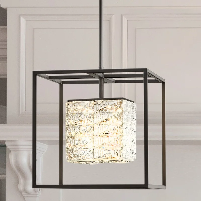 Rustic Ceiling Lights with Reclaimed Wood and Distressed FinishesRustic Ceiling Lights with Reclaimed Wood and Distressed FinishesUQL4683 Cosmopolitan Indoor Pendant, 12.50''H x 11.75''W x 11.75''D, Matte Black Finish, Menden Collection
