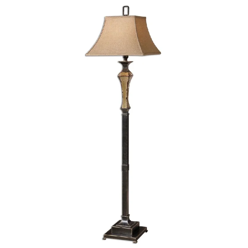 Industrial Style Floor Lamp with Exposed Bulbs for Loft ApartmentsIndustrial Style Floor Lamp with Exposed Bulbs for Loft ApartmentsUttermost Porano Distressed Green Porcelain Floor Lamp