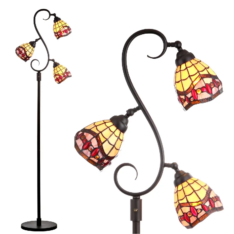 Bohemian Inspired Floor Lamp for Eclectic Home DecorBohemian Inspired Floor Lamp for Eclectic Home DecorWalker Tiffany-Style 70.5" Multi-Light LED Floor Lamp, Bronze by JONATHAN Bohemian Inspired Floor Lamp for Eclectic Home DecorBohemian Inspired Floor Lamp for Eclectic Home DecorWalker Tiffany-Style 70.5" Multi-Light LED Floor Lamp, Bronze by JONATHAN