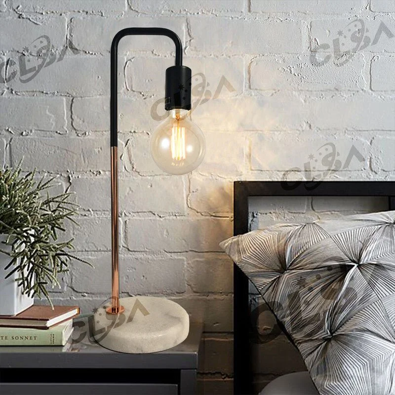 fabric table lamps with a linen shade for a relaxed and breathable lookfabric table lamps with a linen shade for a relaxed and breathable look2 x LED Table Light with Marble Base and Matt Black Metal Copper