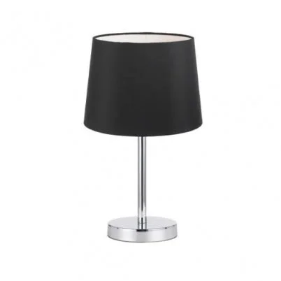 rustic farmhouse table lamps for cozy kitchensrustic farmhouse table lamps for cozy kitchensAdam Black Drum and Chrome Table Lamp