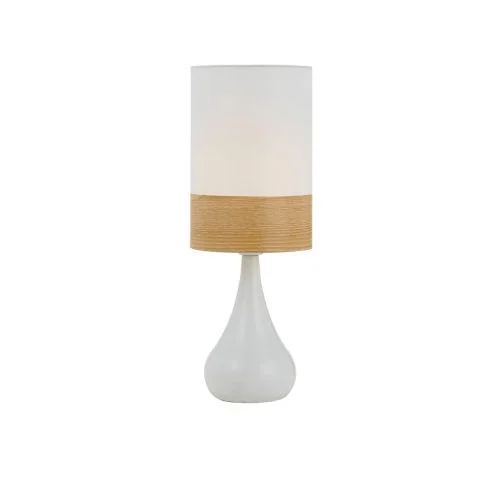 fabric table lamps with a linen shade for a relaxed and breathable lookfabric table lamps with a linen shade for a relaxed and breathable lookAkira White with Oak Table Lamp