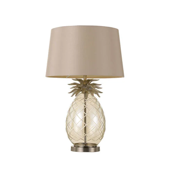 coastal style table lamps with nautical elements for beach housescoastal style table lamps with nautical elements for beach housesAnanas Pineapple Glass Table Lamp