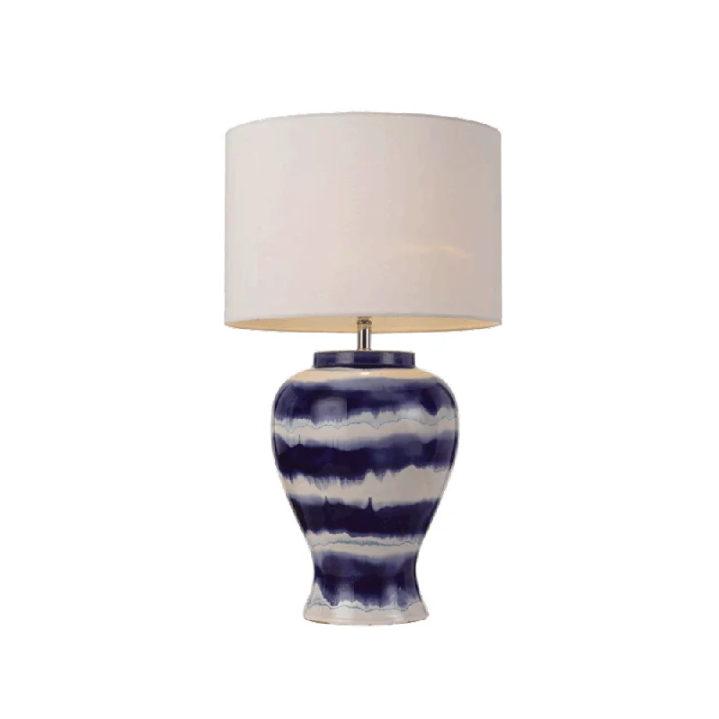 mid century modern table lamps with iconic designs for a stylish studymid century modern table lamps with iconic designs for a stylish studyAsta Blue and White Striped Vase Table Lamp