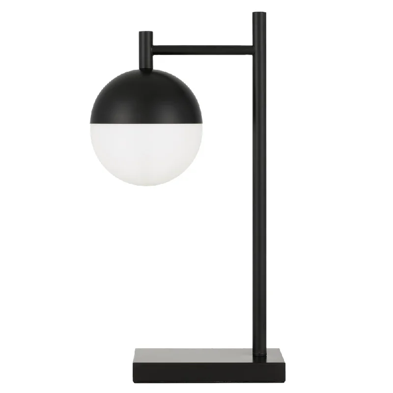 leather table lamps with a distressed texture for a rugged charmleather table lamps with a distressed texture for a rugged charmBasilo Black and Opal Modern Retro Table Lamp