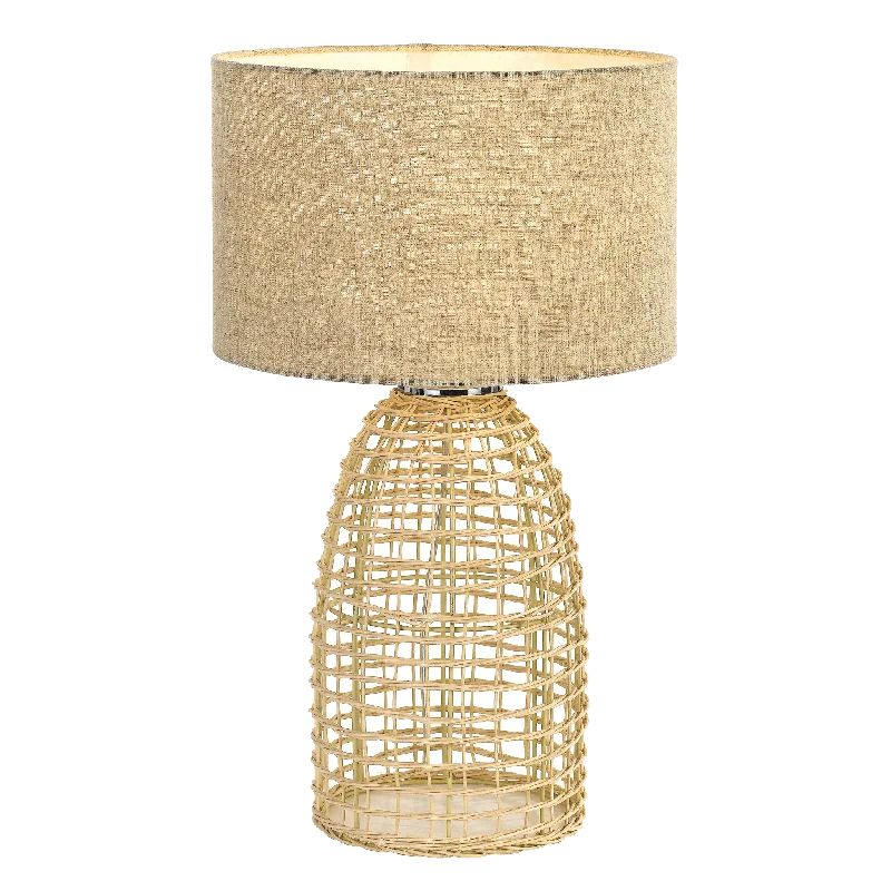asian inspired table lamps with bamboo accents for a zen atmosphereasian inspired table lamps with bamboo accents for a zen atmosphereBayz Large Sand Rattan Bottle Cage Table Lamp