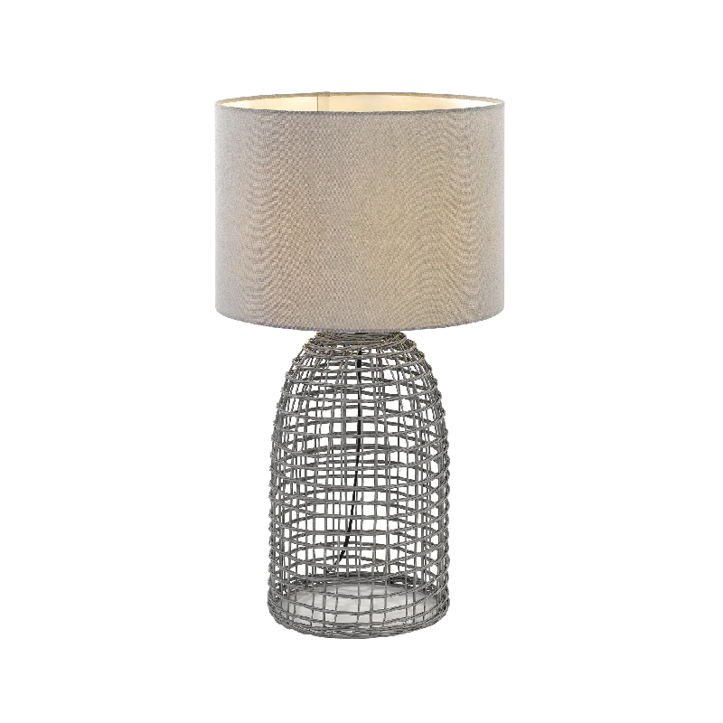 crystal table lamps with dazzling prisms for a glamorous effectcrystal table lamps with dazzling prisms for a glamorous effectBayz Small Grey Rattan Bottle Cage Table Lamp