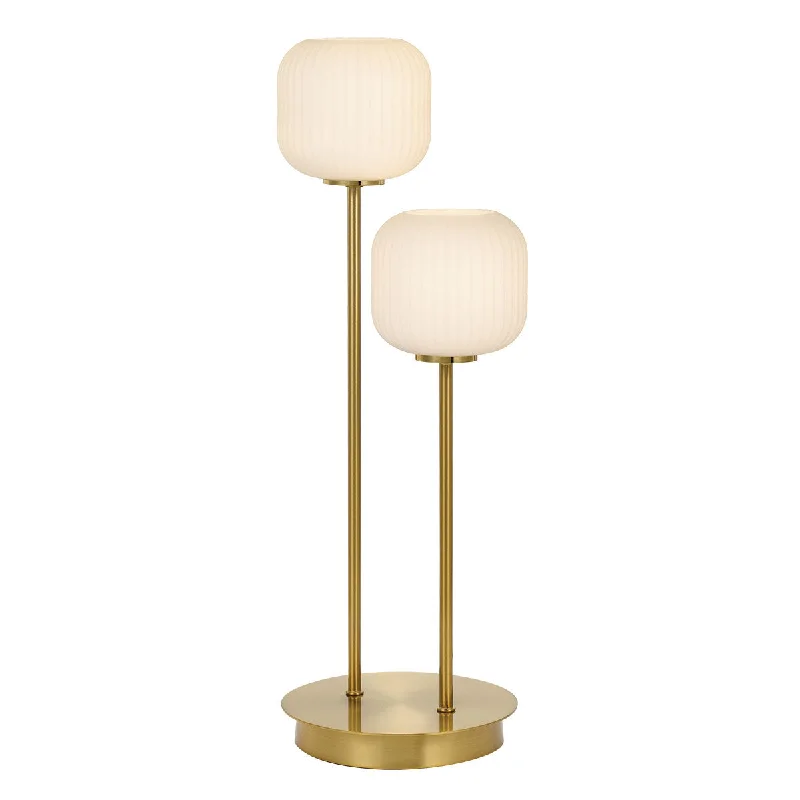 glass table lamps with a frosted surface for soft light diffusionglass table lamps with a frosted surface for soft light diffusionBobo 2 Light Antique Gold with Opal Glass Table Lamp