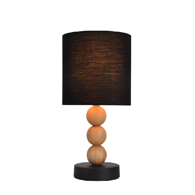 wooden table lamps with natural grain for a warm and organic feelwooden table lamps with natural grain for a warm and organic feelCara Black and Wood Modern Table Lamp