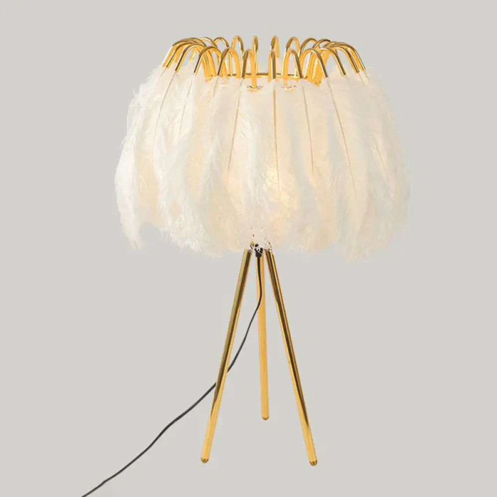 art deco table lamps with geometric shapes for a retro touchart deco table lamps with geometric shapes for a retro touchFeather Night Light: Elegant 1-Light Gold Table Lamp with Tripod Stand