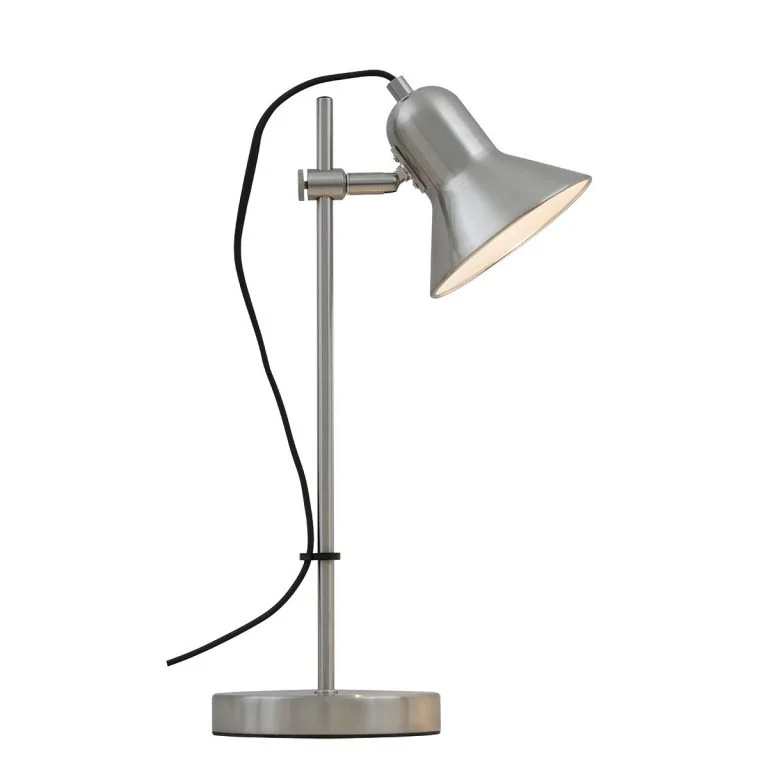 metal table lamps with a matte black finish for a sleek appearancemetal table lamps with a matte black finish for a sleek appearanceCorelli Nickel Adjustable Table Lamp