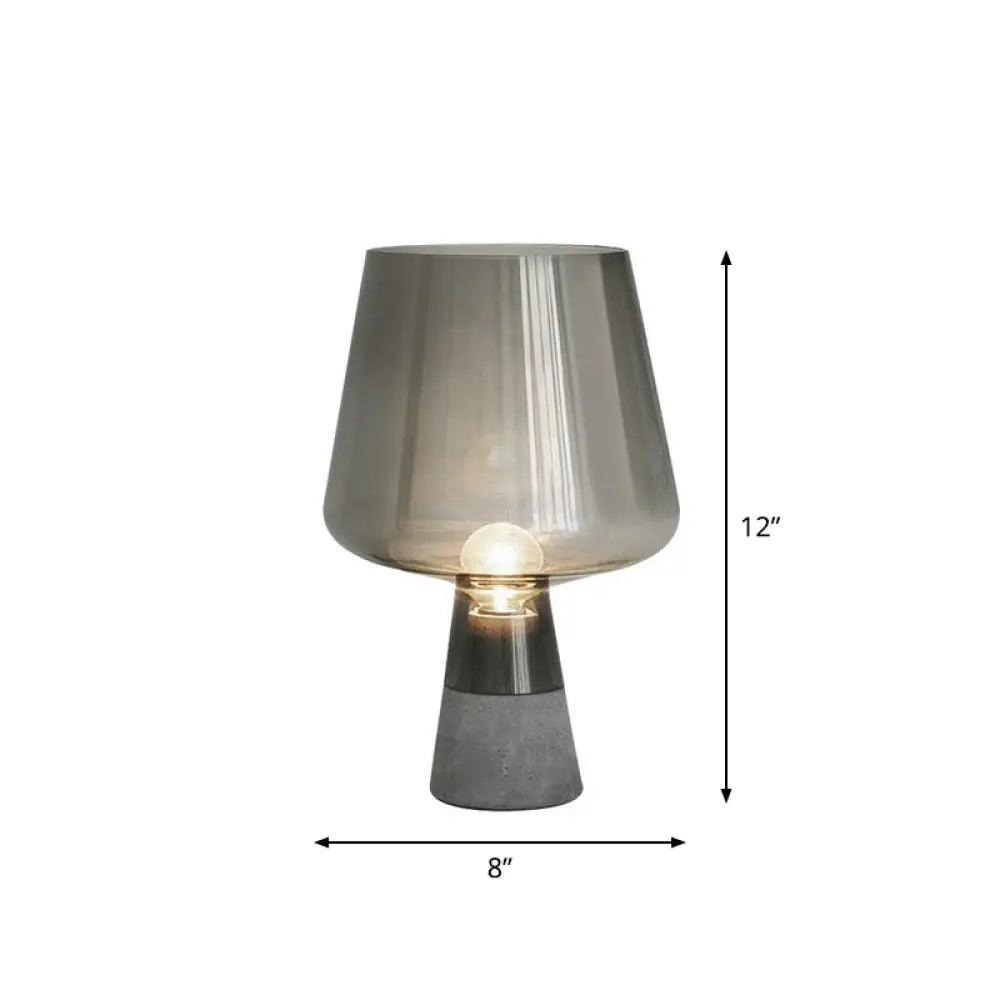 ceramic table lamps with hand painted designs for an artistic touchceramic table lamps with hand painted designs for an artistic touchPostmodern Glass Night Lamp with Cement Base: Cup Shaped Table Light for Bedroom