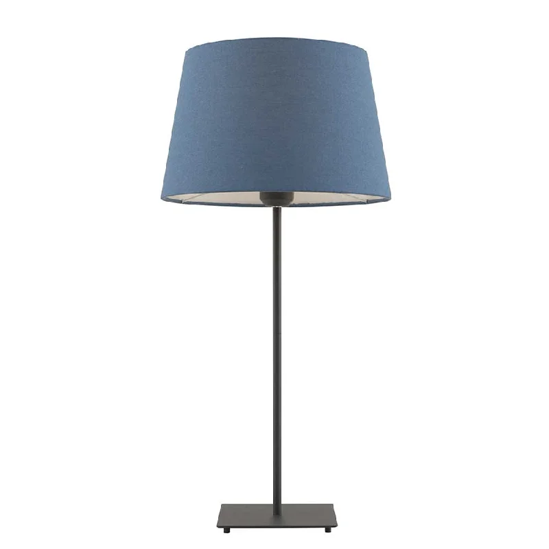 coastal style table lamps with nautical elements for beach housescoastal style table lamps with nautical elements for beach housesDevon Blue with Black Modern Table Lamp