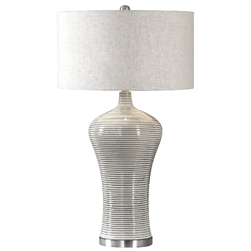modern minimalist table lamps for contemporary living roomsmodern minimalist table lamps for contemporary living roomsDUBRAVA LIGHT GRAY TABLE LAMP