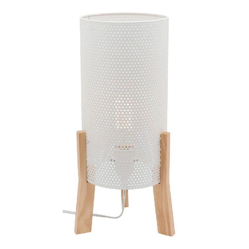 asian inspired table lamps with bamboo accents for a zen atmosphereasian inspired table lamps with bamboo accents for a zen atmosphereEddie White Mesh Metal and Natural Timber Table Lamp