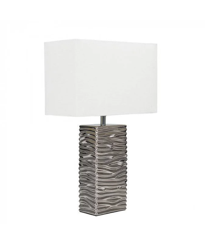 asian inspired table lamps with bamboo accents for a zen atmosphereasian inspired table lamps with bamboo accents for a zen atmosphereEtienne Bedform Silver Table Lamp White Shade