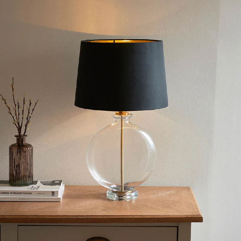 ceramic table lamps with hand painted designs for an artistic touchceramic table lamps with hand painted designs for an artistic touchGideon Table Lamp with Black Shade