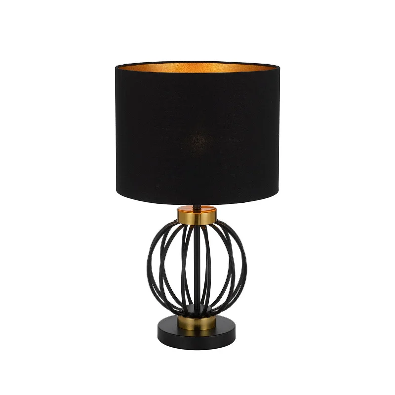 ceramic table lamps with hand painted designs for an artistic touchceramic table lamps with hand painted designs for an artistic touchGrada Black with Antique Gold Modern Table Lamp