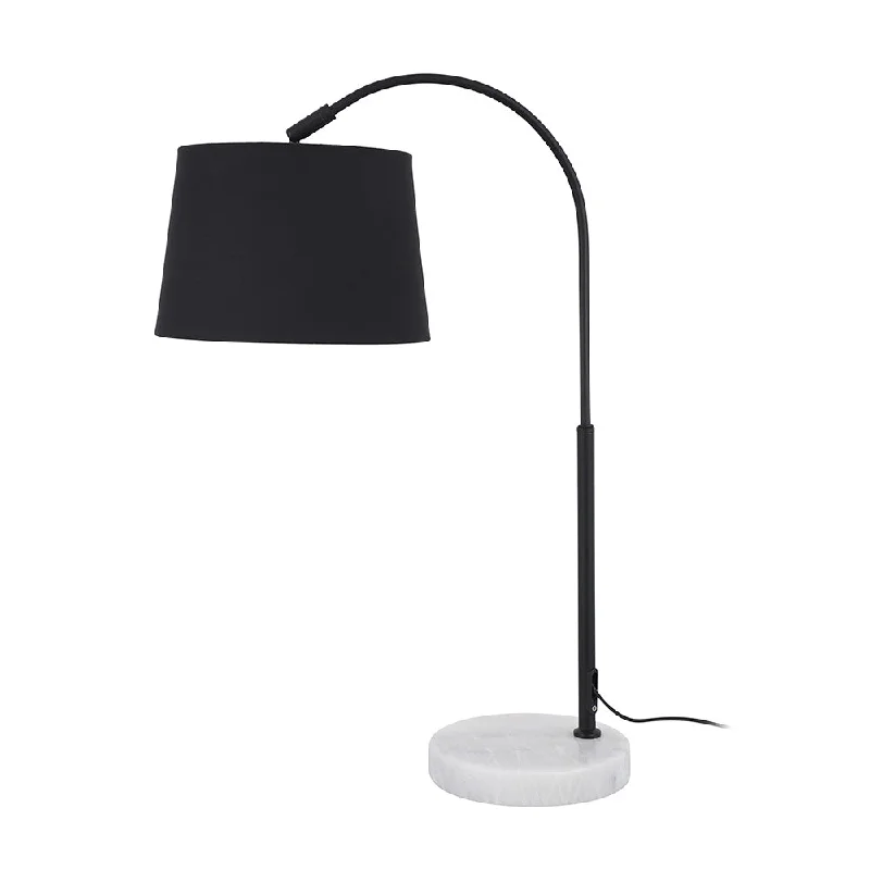 modern minimalist table lamps for contemporary living roomsmodern minimalist table lamps for contemporary living roomsHudson Black and Marble Modern Arch Table Lamp