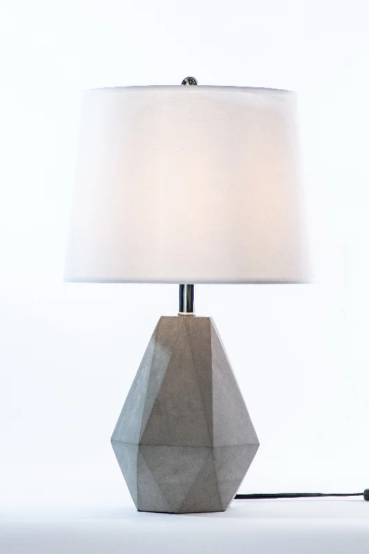 bohemian table lamps with colorful patterns for eclectic bedroomsbohemian table lamps with colorful patterns for eclectic bedroomsHudson Concrete Geometric Table Lamp