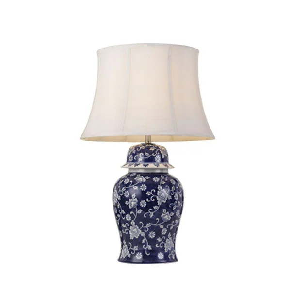 gothic style table lamps with dark finishes for a mysterious lookgothic style table lamps with dark finishes for a mysterious lookIris Blue with White Floral Vase Table Lamp