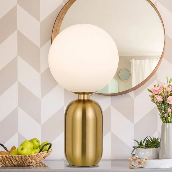 marble table lamps with a luxurious veined pattern for high end decormarble table lamps with a luxurious veined pattern for high end decorKade Antique Gold and Opal Modern Table Lamp