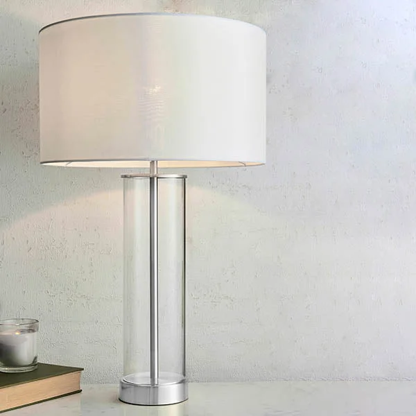 industrial style table lamps with exposed bulbs for loft apartmentsindustrial style table lamps with exposed bulbs for loft apartmentsLessina Touch Table Lamp Nickel