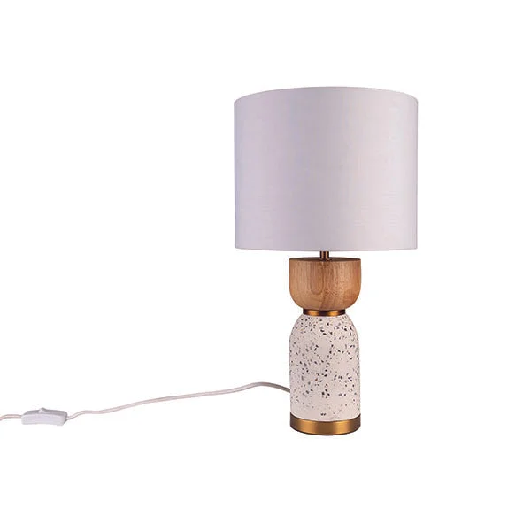 art deco table lamps with geometric shapes for a retro touchart deco table lamps with geometric shapes for a retro touchLottie White Terrazzo and Natural Timber Modern Table Lamp
