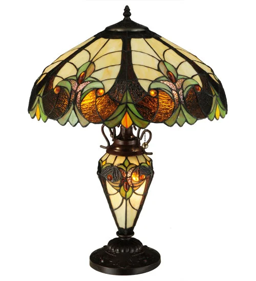 rustic farmhouse table lamps for cozy kitchensrustic farmhouse table lamps for cozy kitchensMeyda Lighting 134528 25"H Sebastian Table Lamp