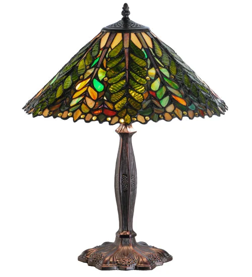 wooden table lamps with natural grain for a warm and organic feelwooden table lamps with natural grain for a warm and organic feelMeyda Lighting 138582 21"H Shasta Trail Table Lamp
