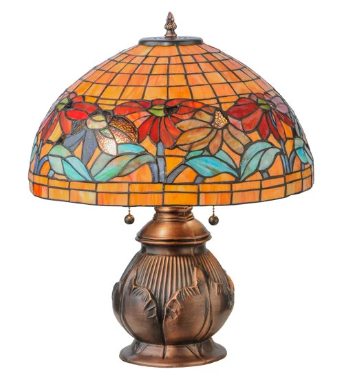 glass table lamps with a frosted surface for soft light diffusionglass table lamps with a frosted surface for soft light diffusionMeyda Lighting 139609 19.5"H Black Eyed Susan Table Lamp